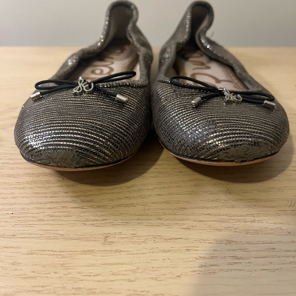 Sam Edelman Metallic Striped Women's Flats - Picture 5 of 8